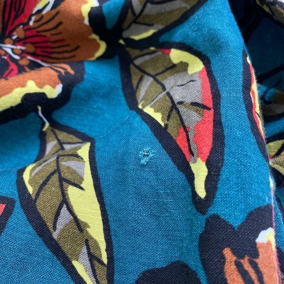 LOFT Petites Ann Taylor Paradise Halter Maxi Dress Tropical Floral Size SP Boho - Picture 9 of 11